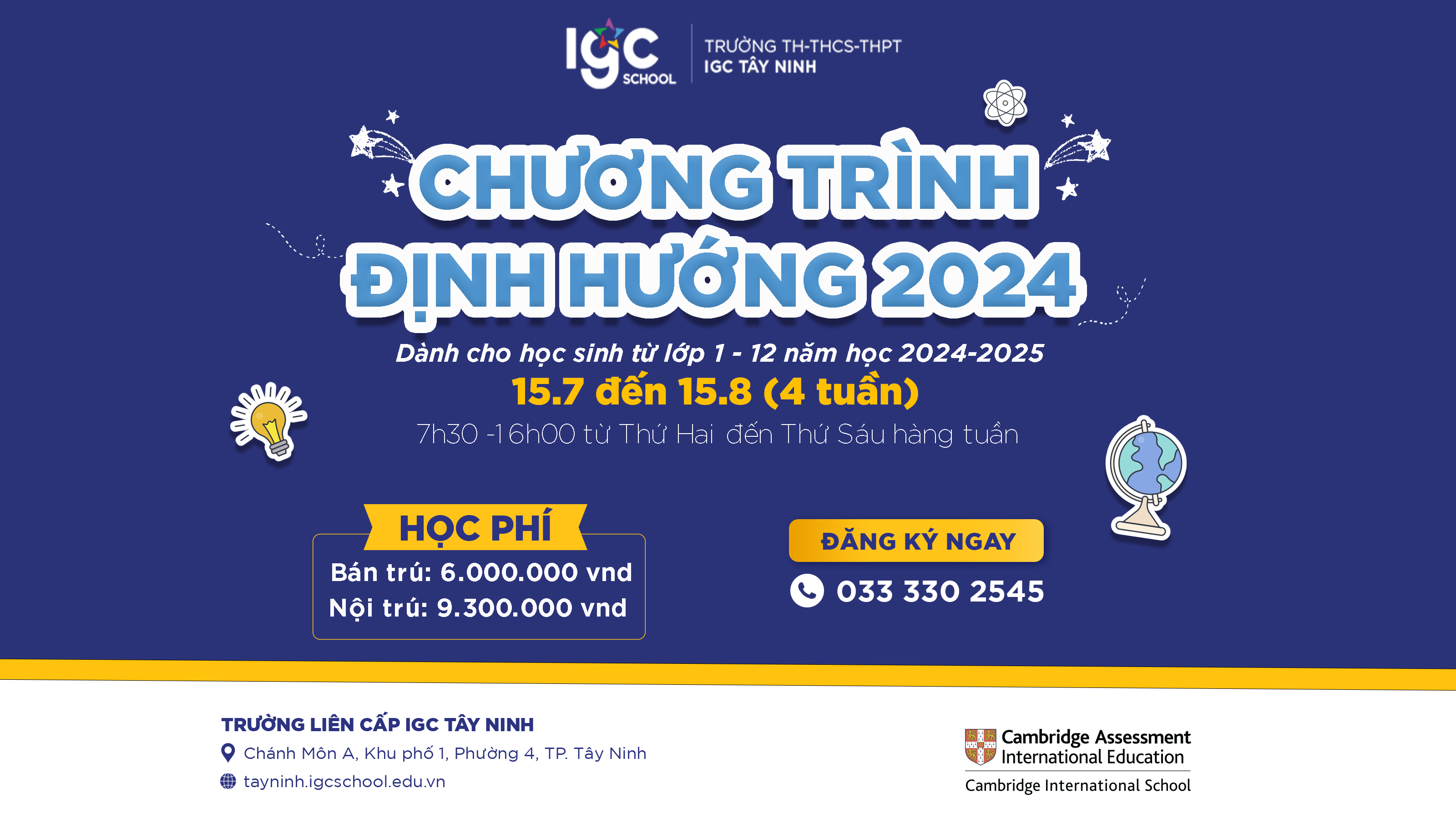 CHƯƠNG TRÌNH ĐỊNH HƯỚNG 2024 - TĂNG CƯỜNG TIẾNG ANH, PHÁT TRIỂN NĂNG KHIẾU, RÈN LUYỆN SỨC KHỎE, CỦNG CỐ KIẾN THỨC NỀN TẢNG