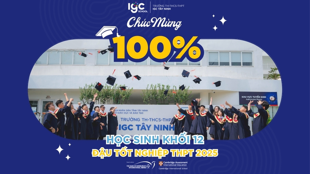 CHÚC MỪNG 100% HỌC SINH IGC TÂY NINH ĐẬU TỐT NGHIỆP THPT