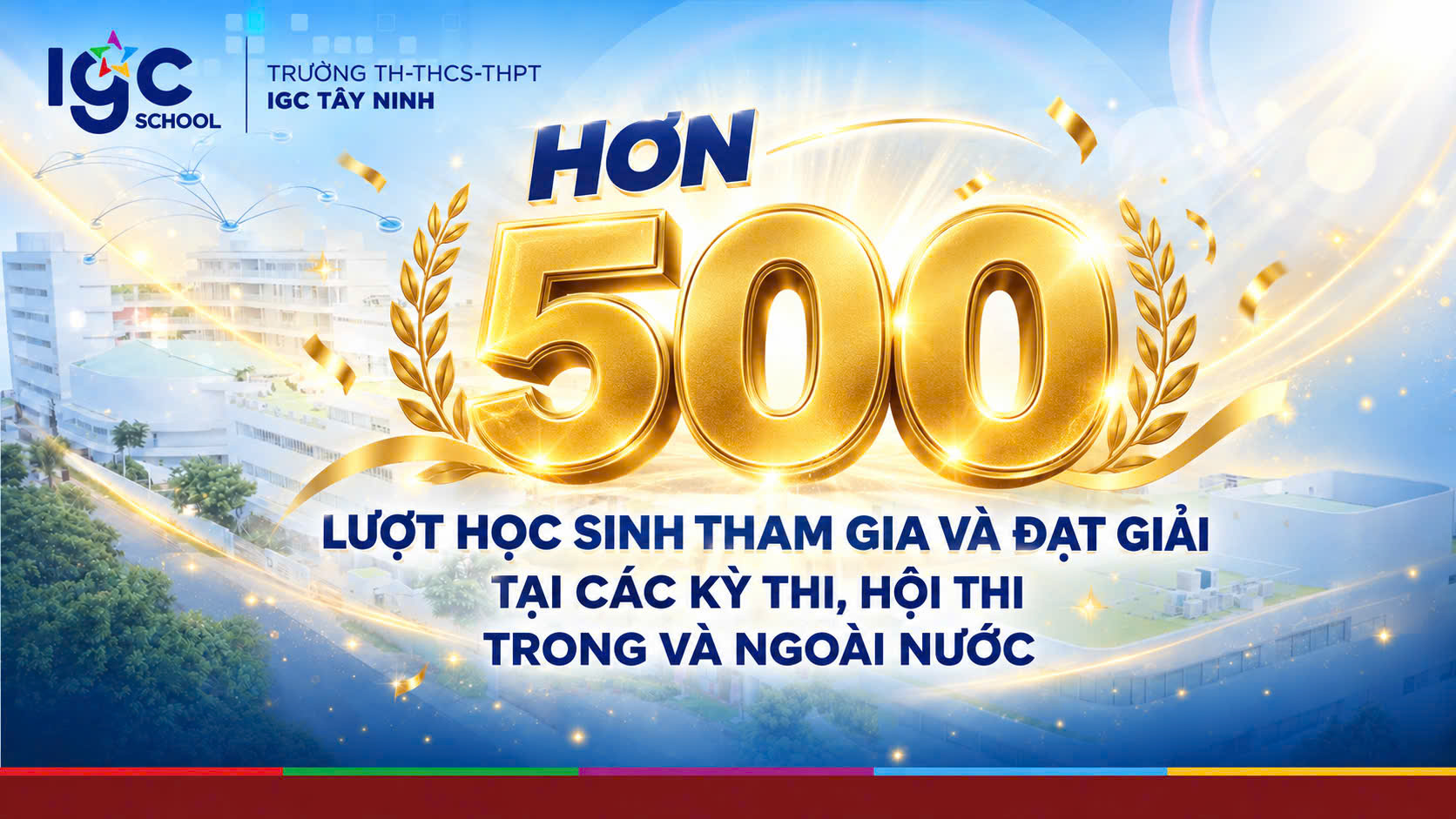 Hơn 500 lượt thành tích của học sinh IGC Tây Ninh trong năm học 2025-2026