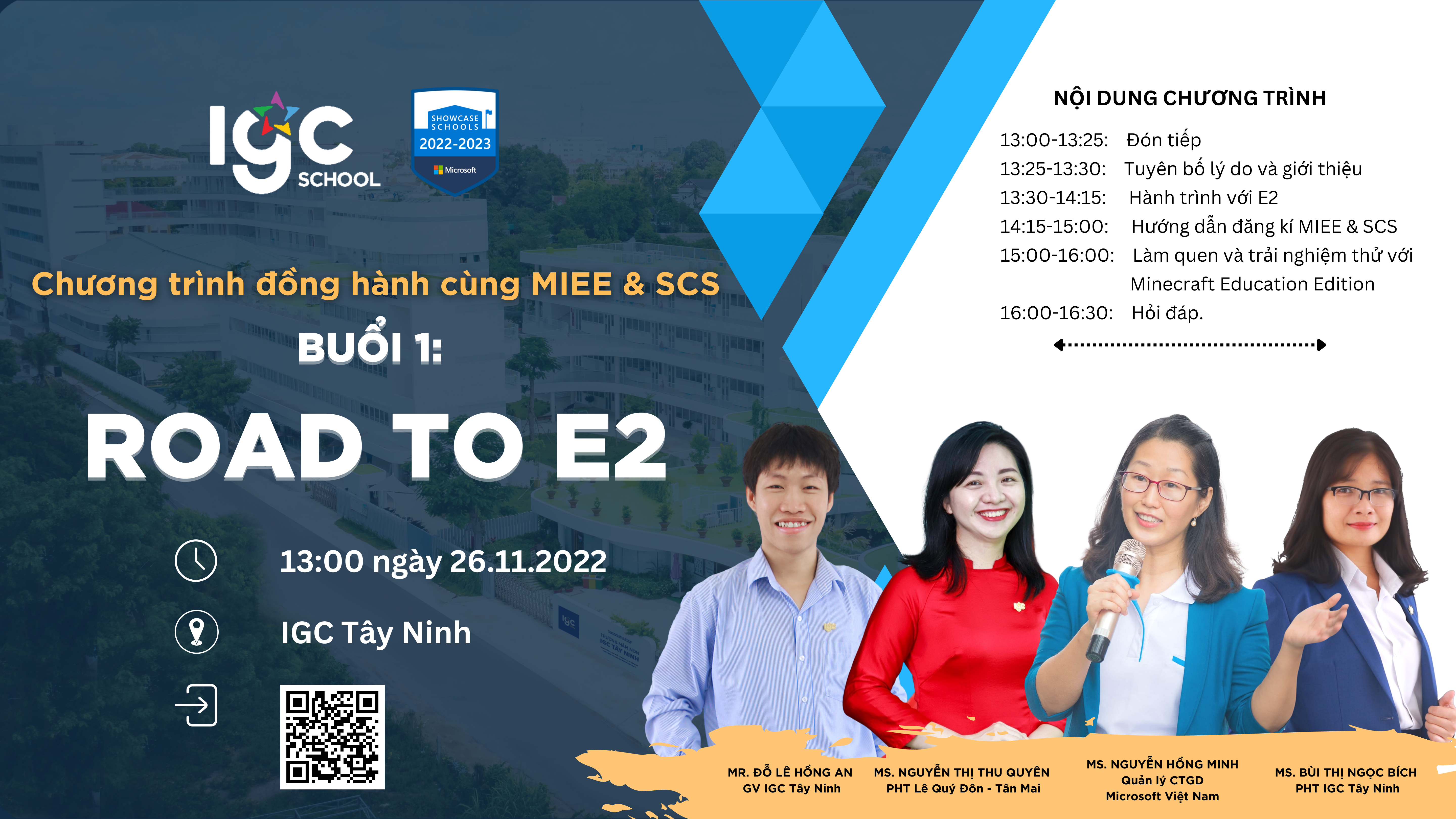 Chuyên đề hàng tháng đồng hành cùng MIEE và SCS (Tháng 11.2022) Buổi 1: Road to E2