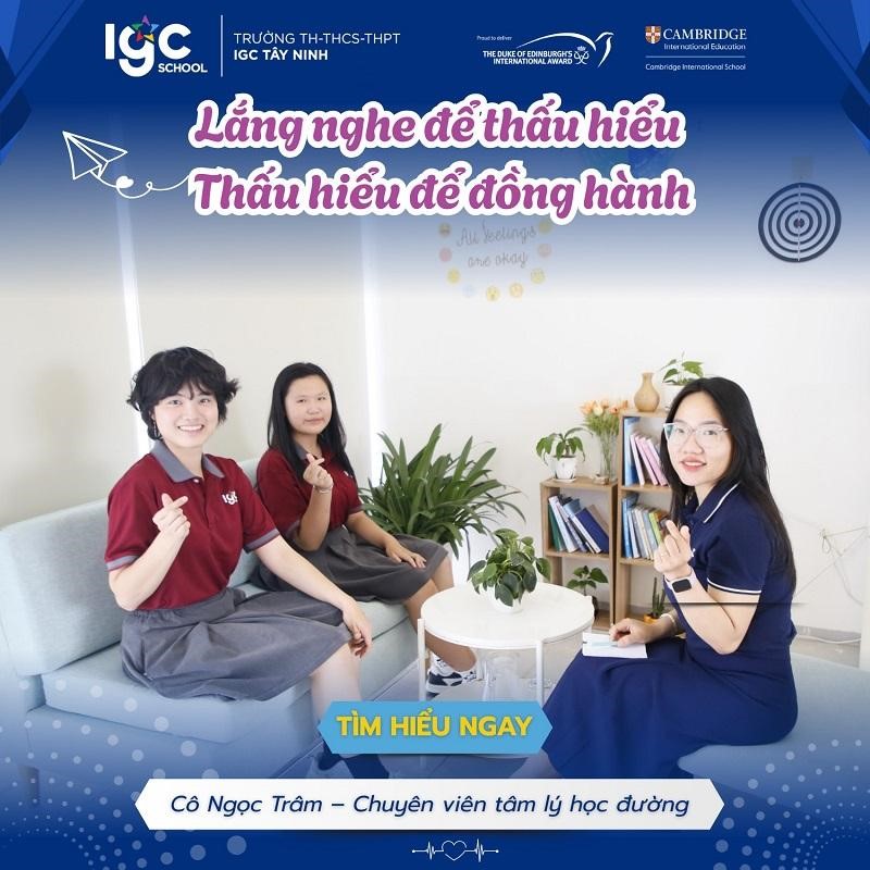 Địa chỉ trường IGC Tây Ninh - Học tập an toàn, các em được lắng nghe và chia sẻ
