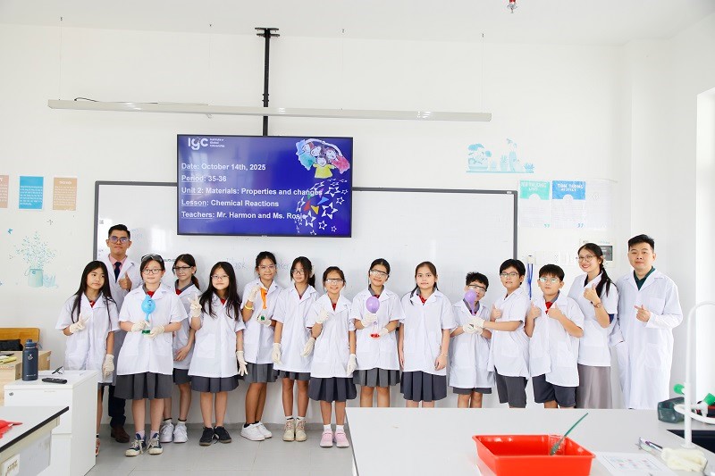 Tiếng Anh là trọng tâm nổi bật của chương trình trung học cơ sở IGC Tây Nin