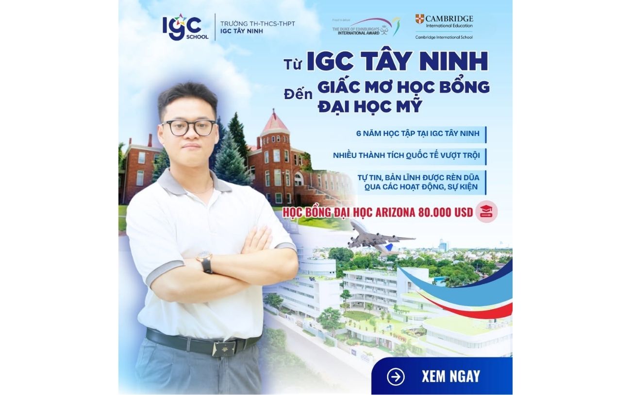 chương trình THPT IGC Tây Ninh hội nhập toàn cầu