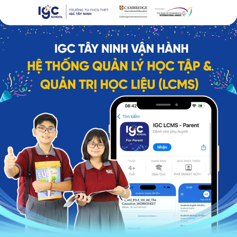 đánh giá phụ huynh học trường IGC Tây Ninh ổn không chuyển đổi số