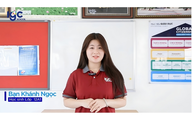học sinh Khánh Ngọc