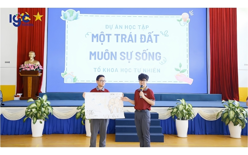Học trường IGC Tây Ninh có ổn không qua hình ảnh học sinh thuyết trình dự án